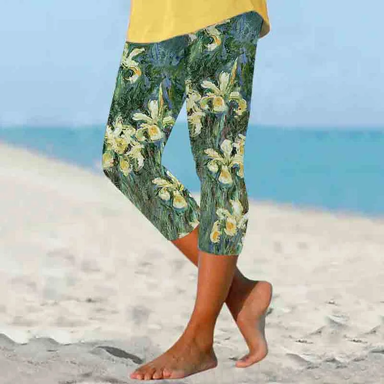 Comstylish Floral Print Casual Leggings