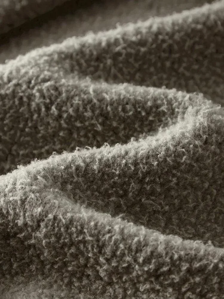 Brownm Zip-Up Cropped Hoodie