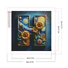 5D DIY Full Square Drill Partial AB Drill Diamond Painting Letter H Kit 35x35cm