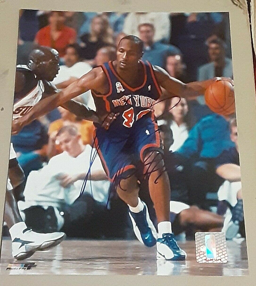 Shannon Anderson New York Knicks SIGNED AUTOGRAPHED Photo Poster painting FILE 8x10 COA NBA