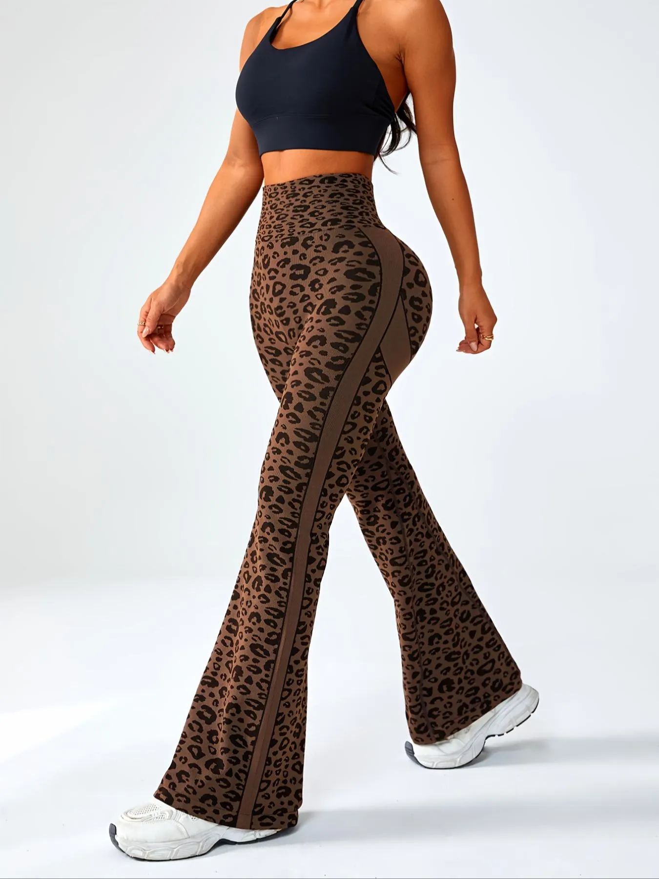 Women's Seamless Leopard Print High-Waisted Yoga Pants, Scrunch Sports Leggings, Tight-Fit Sportswear for All Seasons, Stylish & Comfortable Workout Bottoms, Seamless Fitness Leggings, High Stretch Bottoms Women's Seamless Leopard Print High-Waisted Yoga Pants, Scrunch Sports Leggings, Tight-Fit Sportswear for All Seasons, Stylish & Comfortable Workout Bottoms, Seamless Fitness Leggings, High Stretch Bottoms