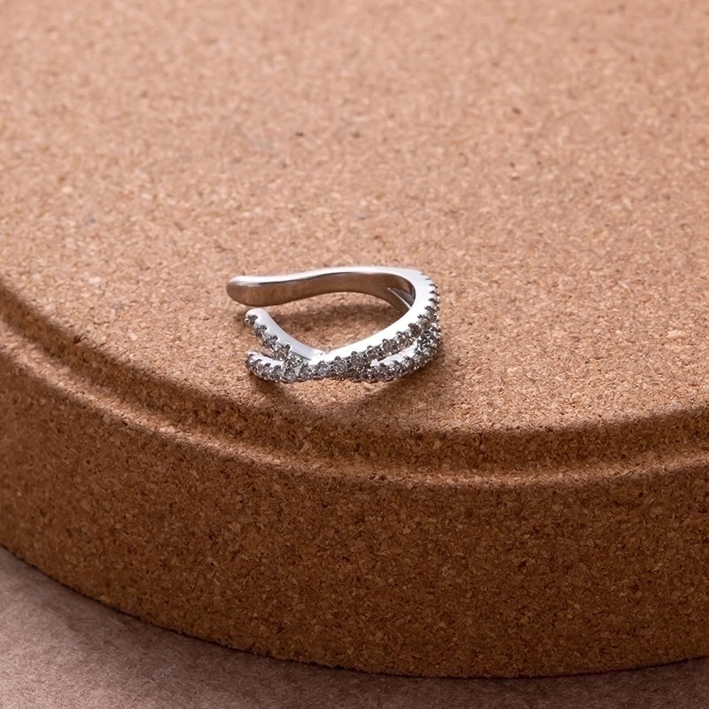 1 Piece Ear Cartilage Rings & Studs Sweet Minimalist Geometric Flower 316L Stainless Steel  Copper Plating Inlay Zircon