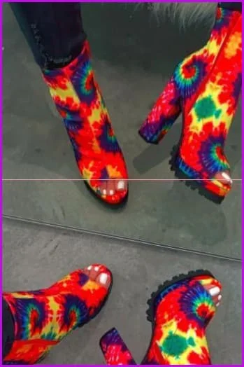 [Pre-sale] Sunflower Open Toe Platform Boots F430