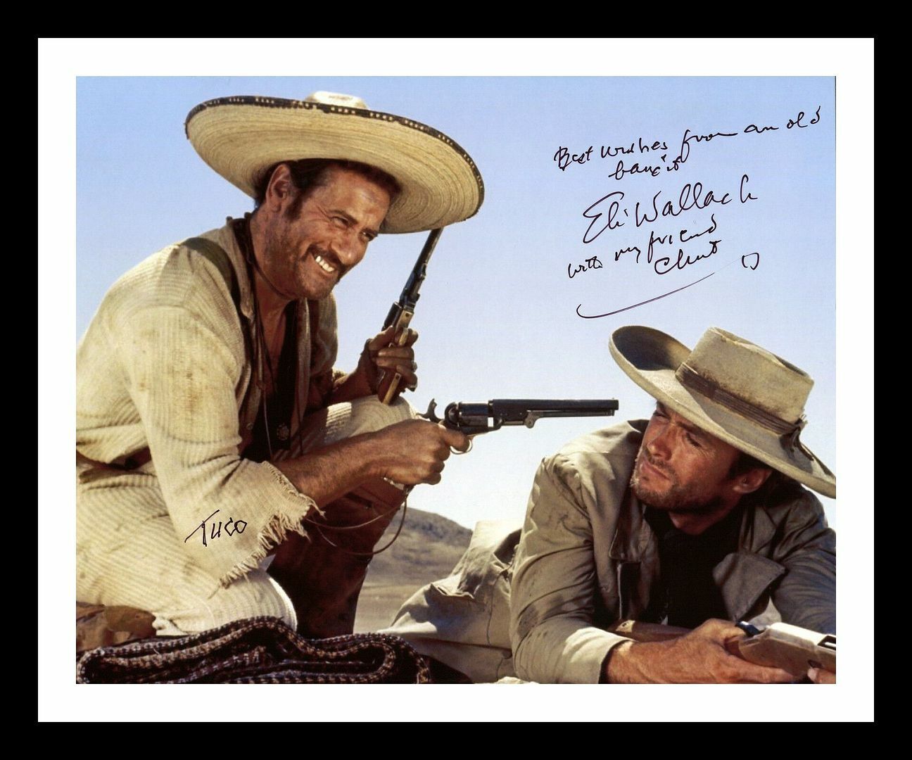 Eli Wallach - The Good, the Bad and the Ugly Autographed Signed & Framed Photo Poster painting