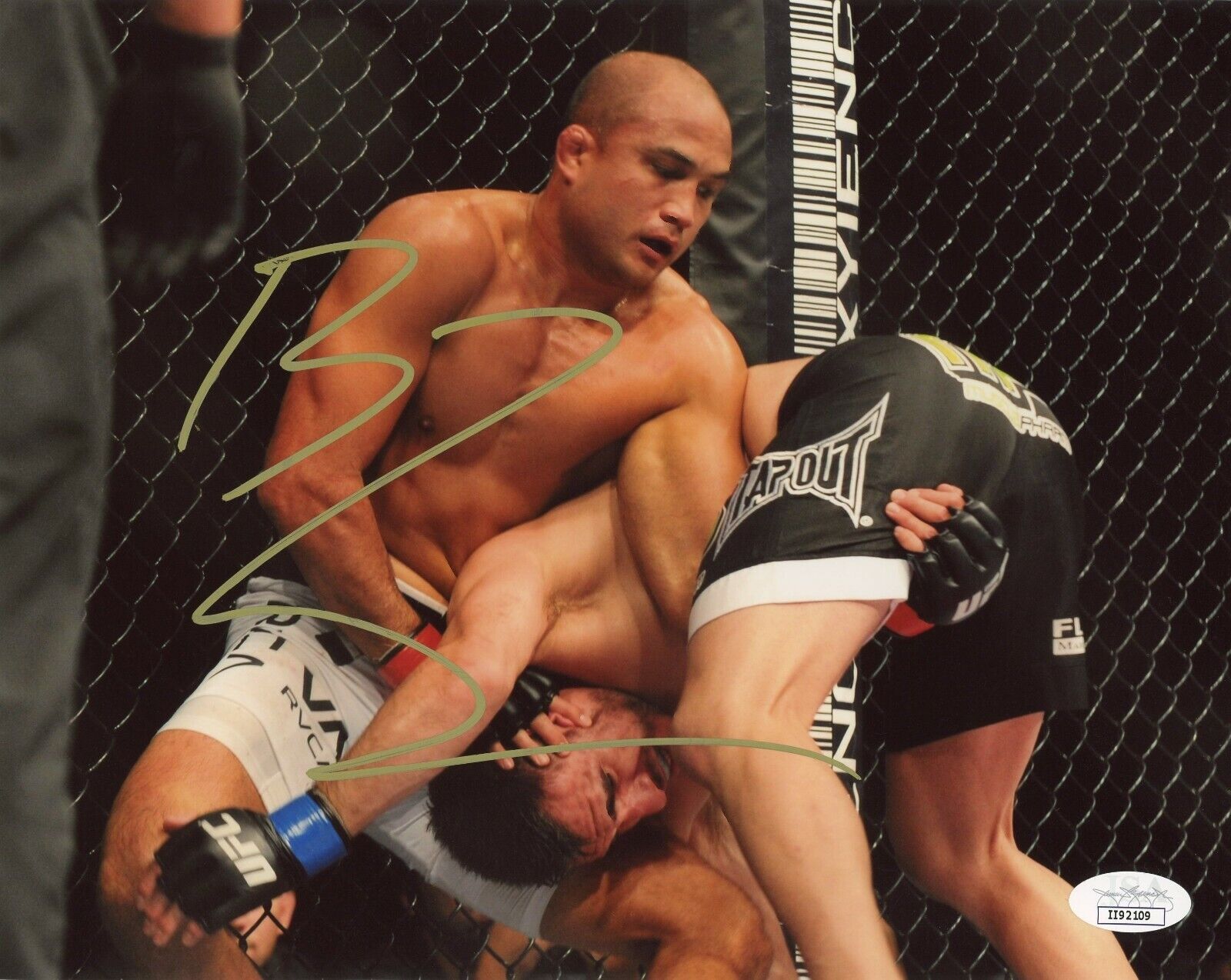 B.J. Penn Hand Signed 8x10 Photo Poster painting UFC Fighter JSA COA Autograph BJ Prodigy