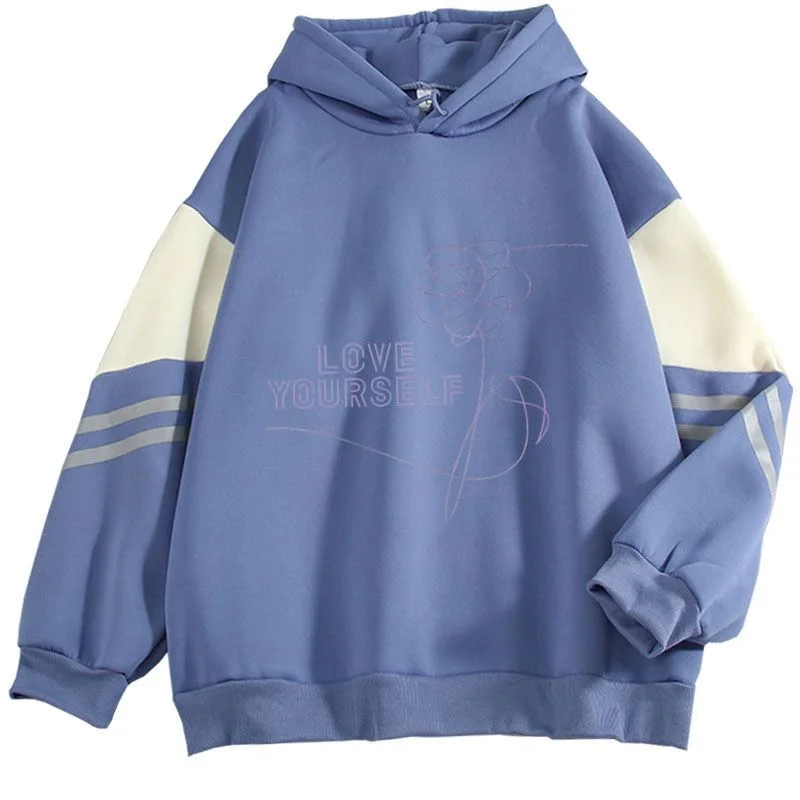 Love Yourself Album Color-Block Hoodie