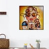 >SALE<5D Diamond Painting DIY girl Full Drill Round Wall Picture