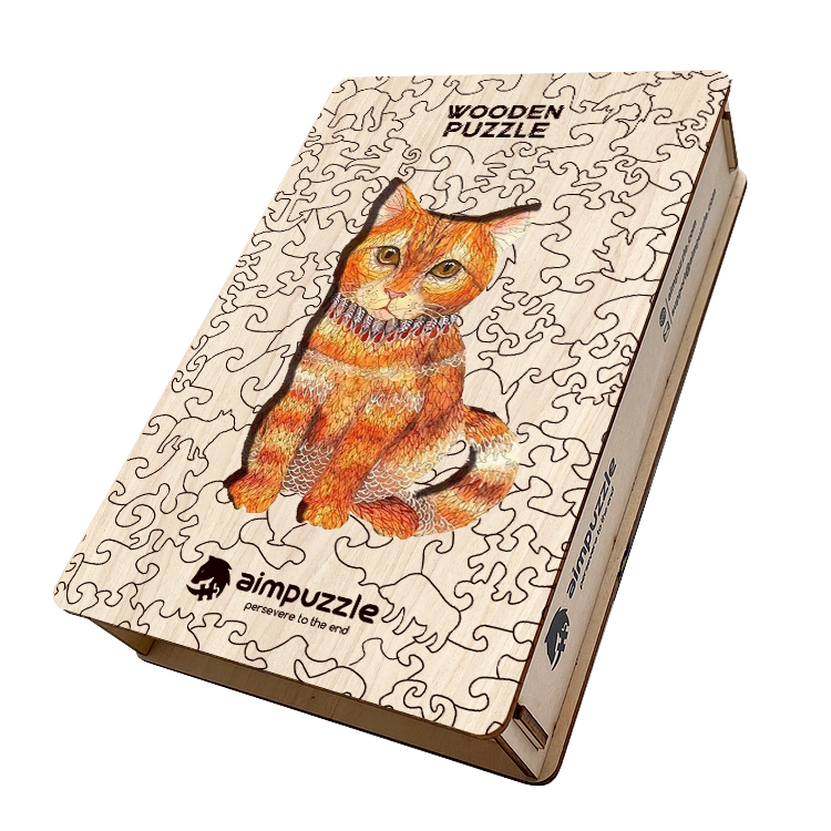Wooden Puzzle - Cat Harmandi-Puzzle-90598 103 pieces Jigsaw Puzzles - Cats  - Jigsaw Puzzle