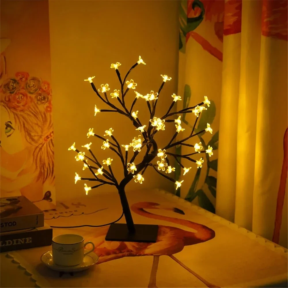Creative LED Sakura Branch Table Lamp