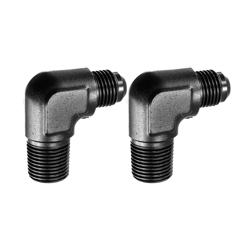 6an 90 Degree Fitting Fasster X591 -6AN Flare 90 Degree Fitting – 1/4" NPT Male To AN Union In Black 6an T Fitting - Foto 6