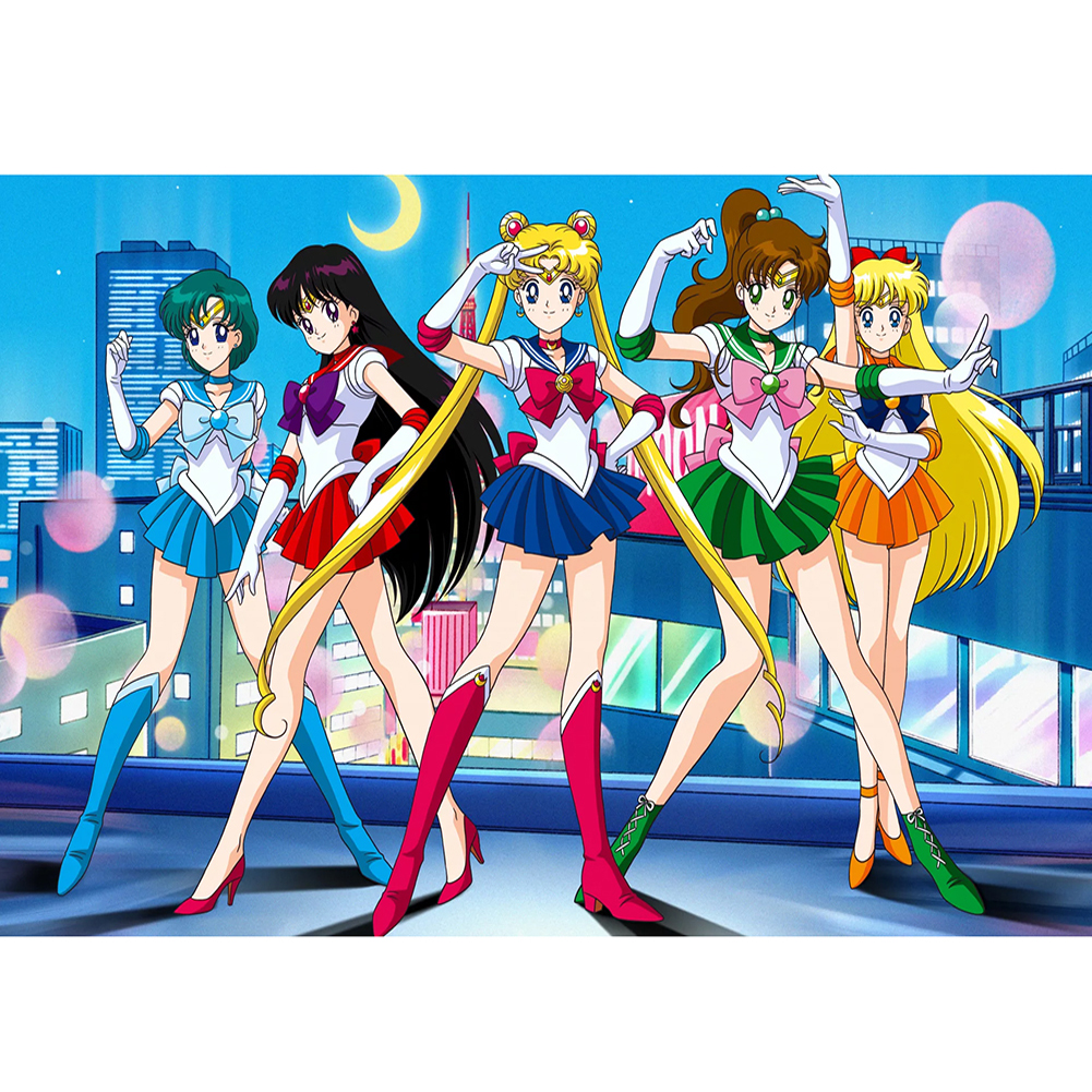 

50*40CM-Round Drill Diamond Painting-Sailor Moon, 501 Original