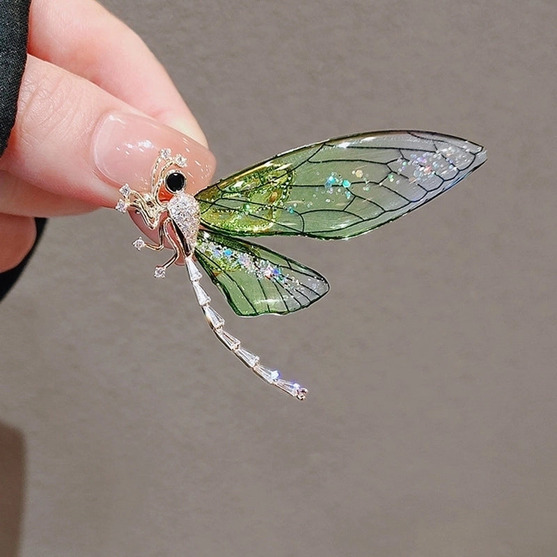 Small Brooch Simple Butterfly Brooch High-end Female Temperament Niche Design Pin New Dragonfly Brooch