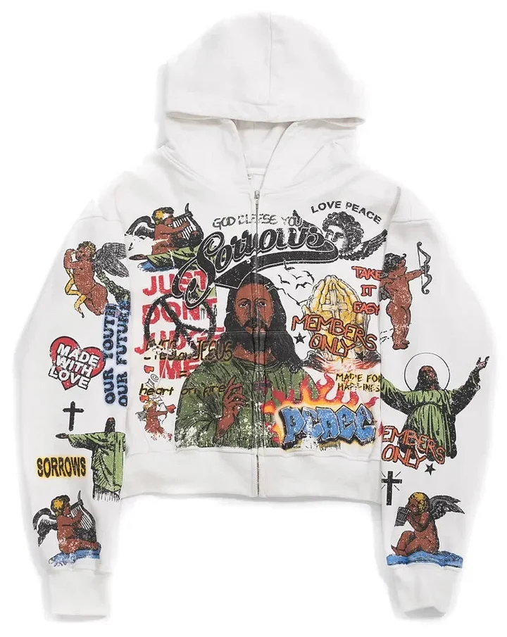 ABEBEY-Men's Hoodie 2024 Street Casual All-Match Harajuku