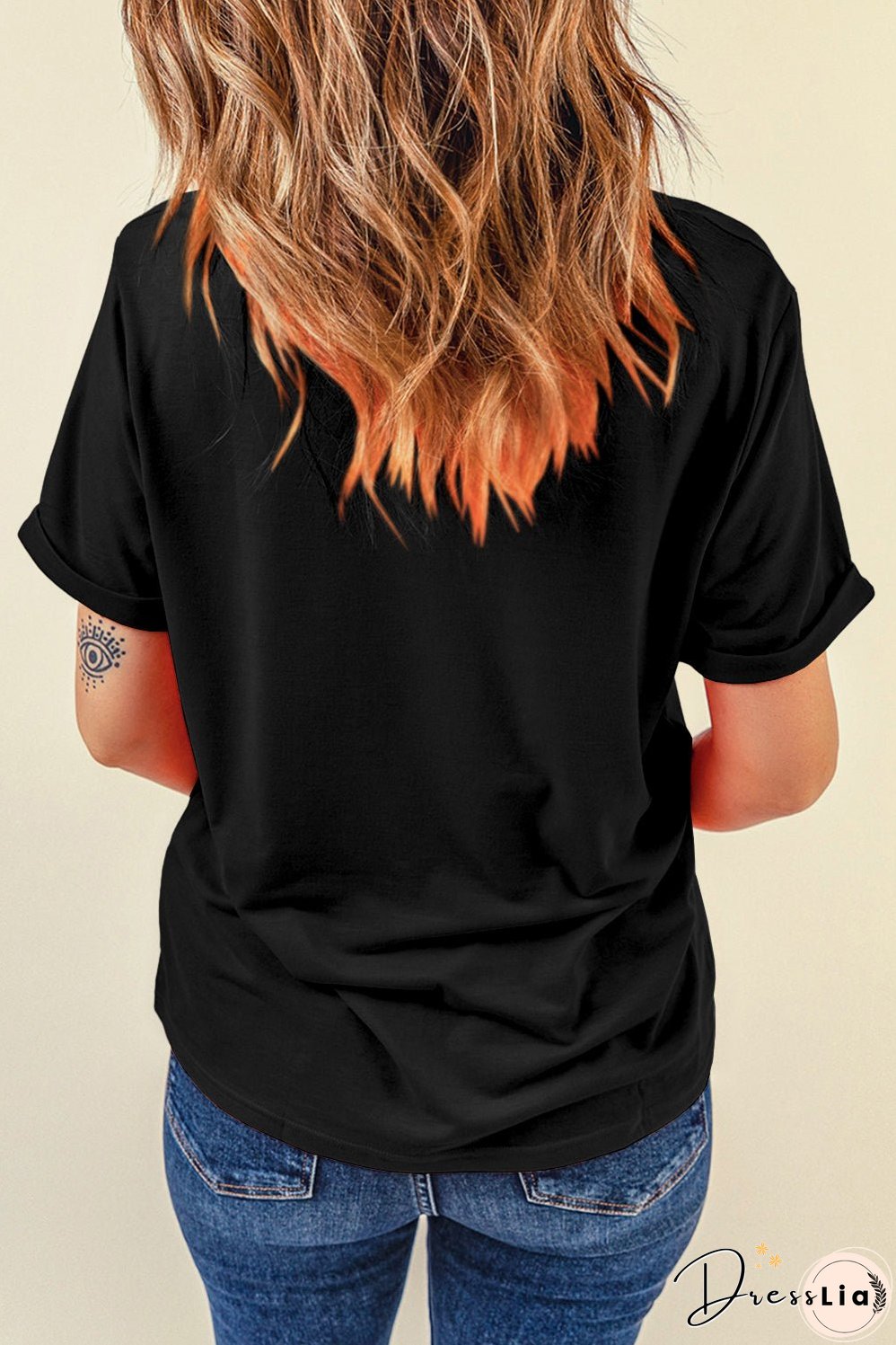 Wild West Embroidered Round Neck Tee