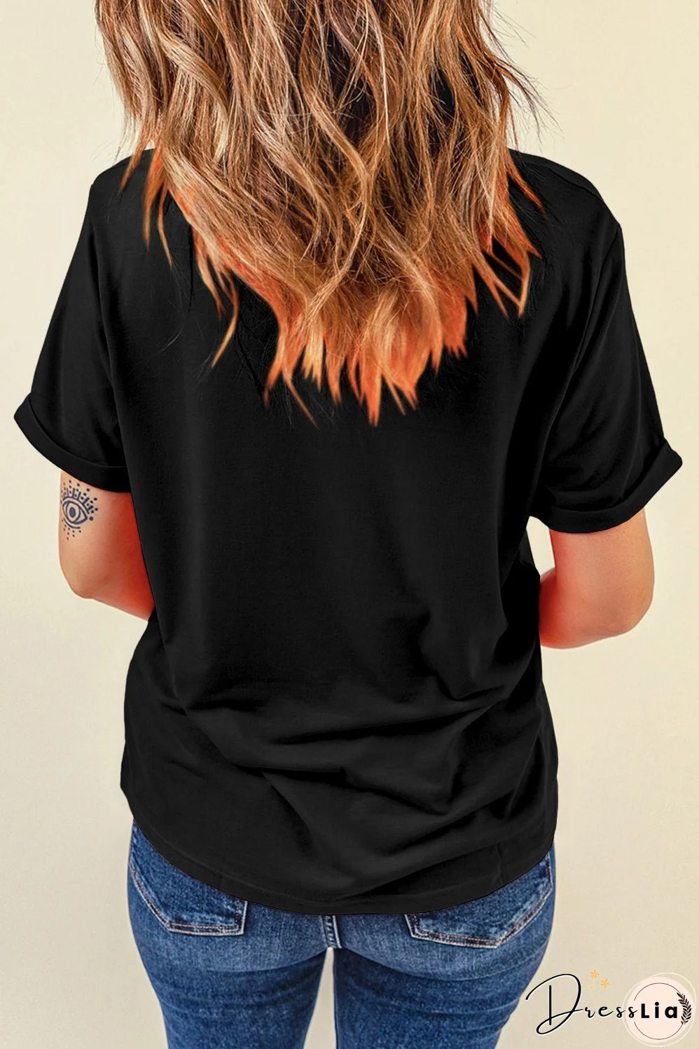 Wild West Embroidered Round Neck Tee