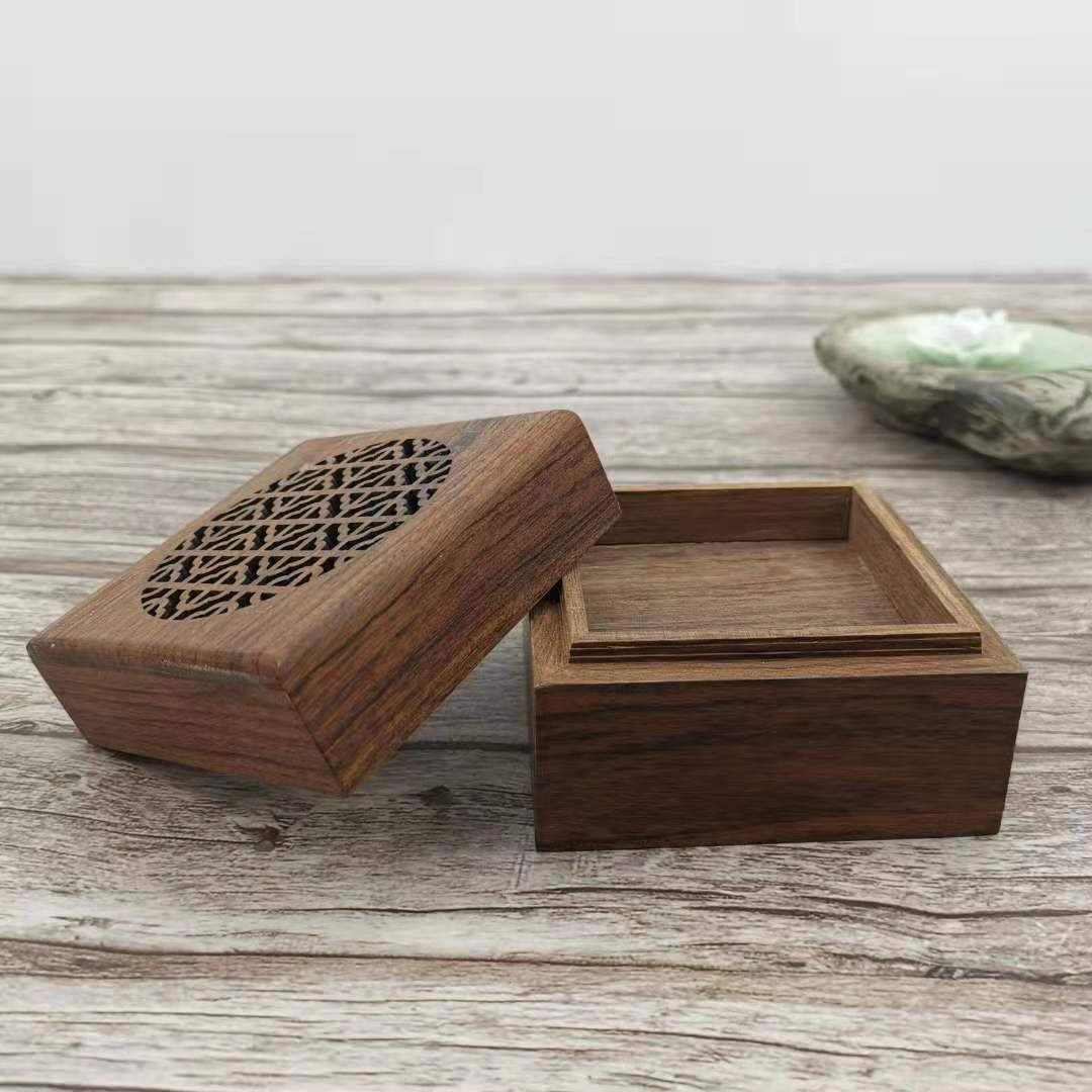 Household wooden incense box