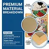 (25x25cm)DIY Pearl Painting Xmas Framed Handmade Pearl Material Art Kit Living Room Decor