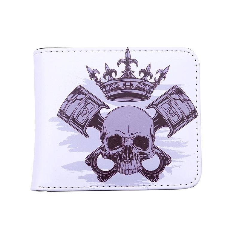 Unisex Skull Pu Leather Open Wallets