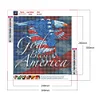 Diamond Painting-Full Round Drill Flag Eagle(30*30CM)