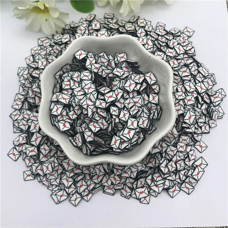 20g 5mm Envelope for Resin DIY Supplies Nails Art Polymer Clear Clay accessories DIY Sequins scrapbook shakes Paper Craft