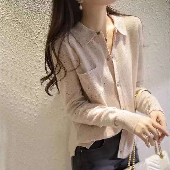 As Picture Long Sleeve Vintage Plain Shirts & Tops QueenFunky