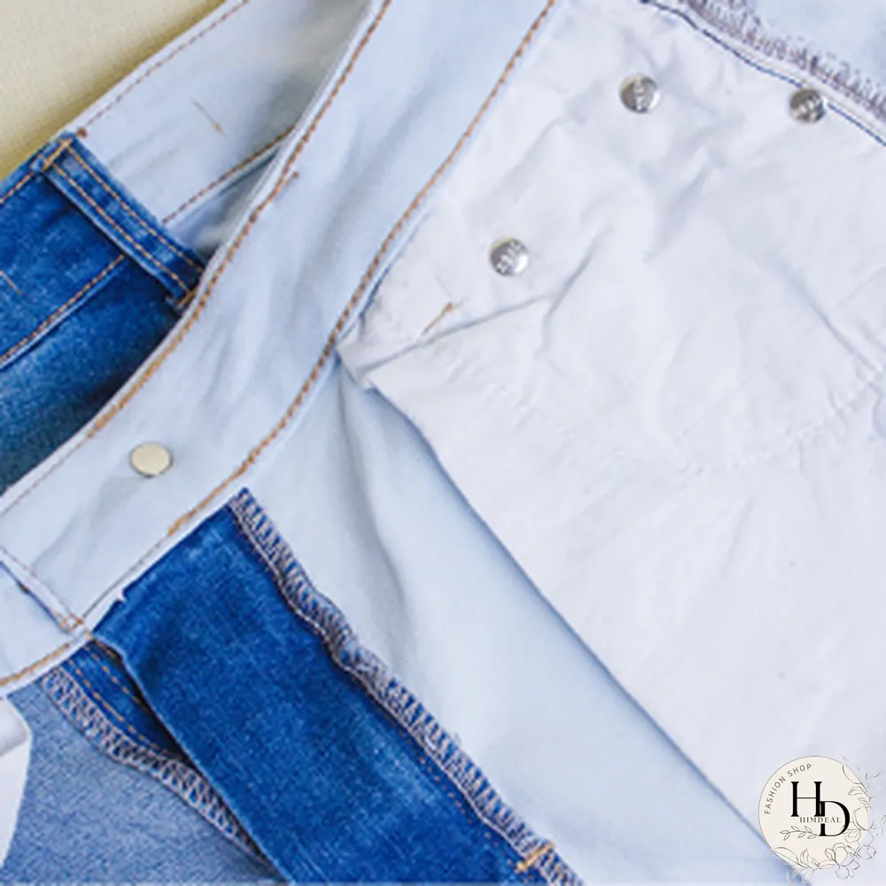 Fashion-Spring And Summer Hot Selling Small Leg Pants Broken Holes Stretch Slim Body