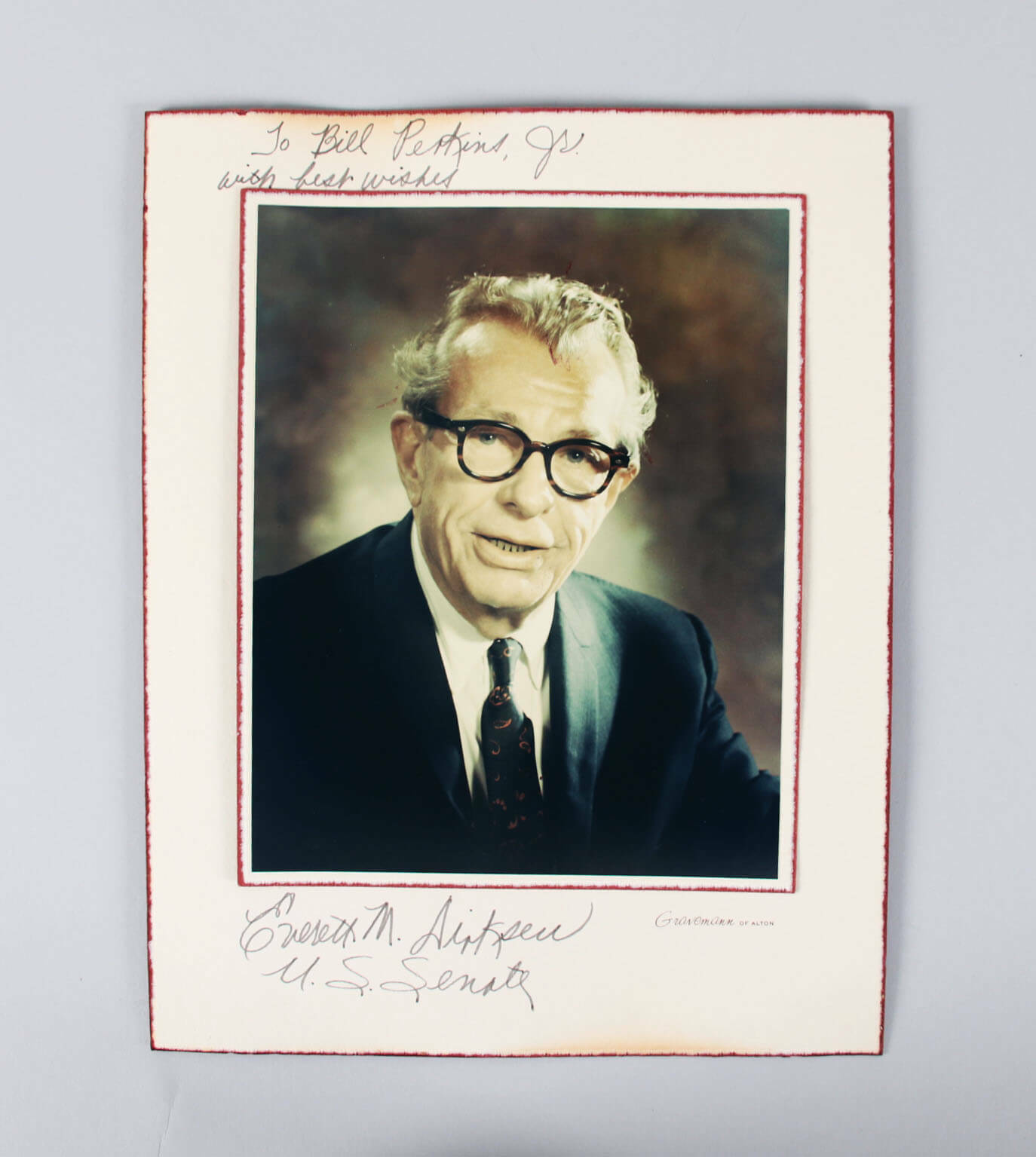 Everett Dirksen Signed Photo Poster painting US Senate - COA JSA