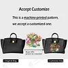 Printed Customize Art Black English WORK Bag Genuine Leather Female designer handbags high quality Messenger Shoulder Bag Travel