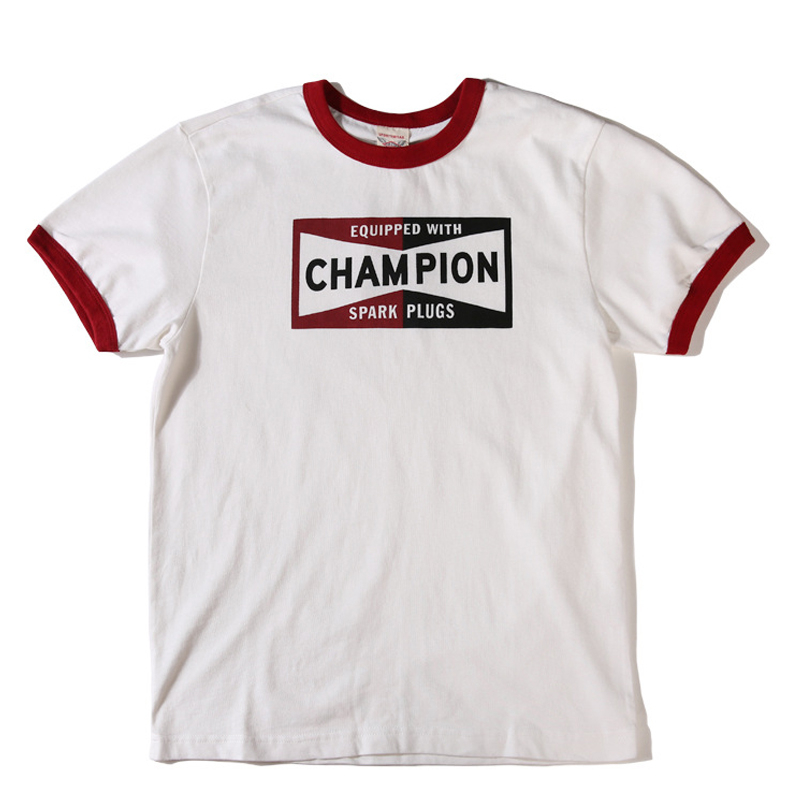 Vintage Men's Heavy Thickened Motorcycle Short Sleeve T-Shirt