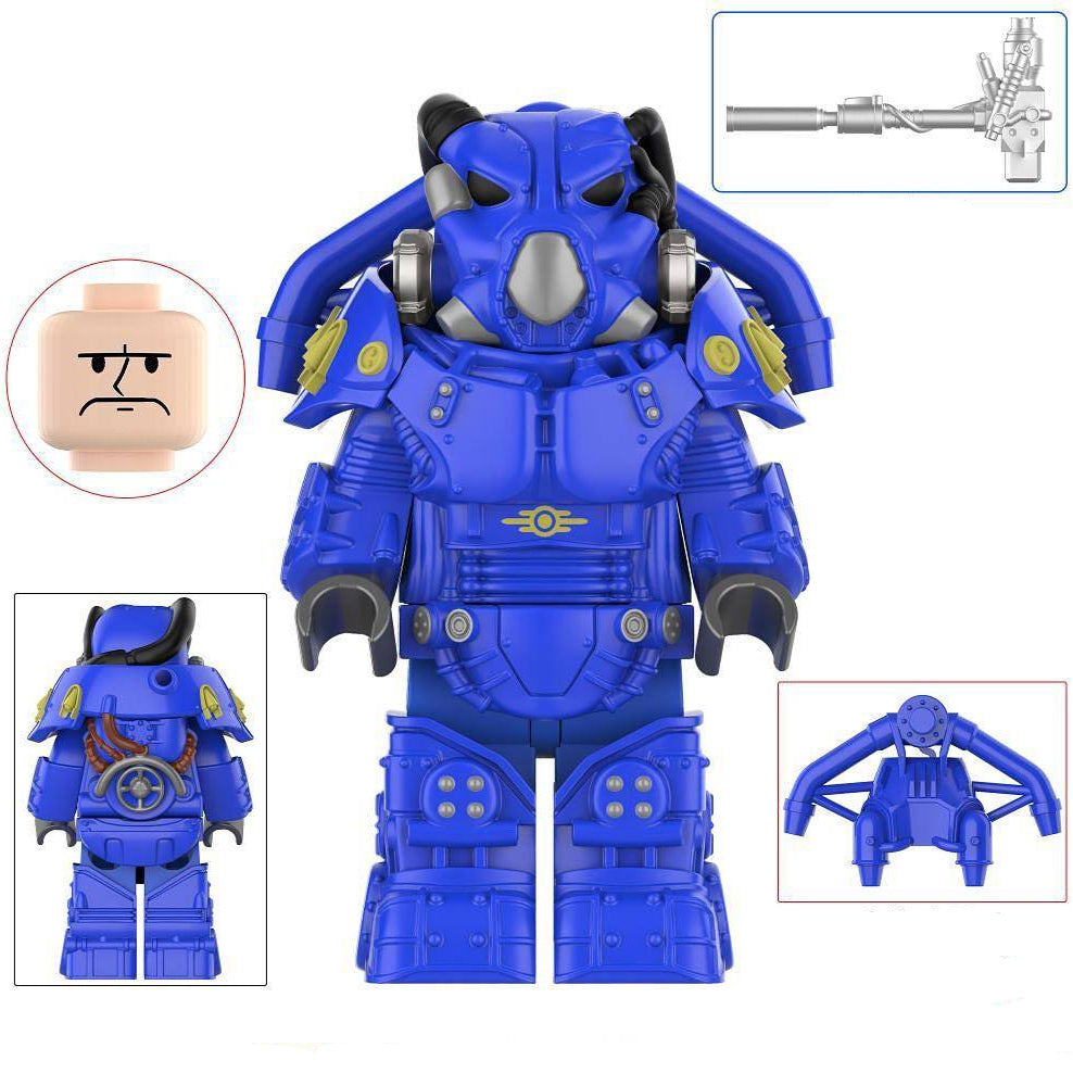 X-01 Power Armor (Vault-Tec) Custom Fallout Minifigure Minifigure Bricks monstertoys
