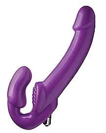 Pornhint Purple Vibrating Strapless Strap On Dildo - 11.2 Inch