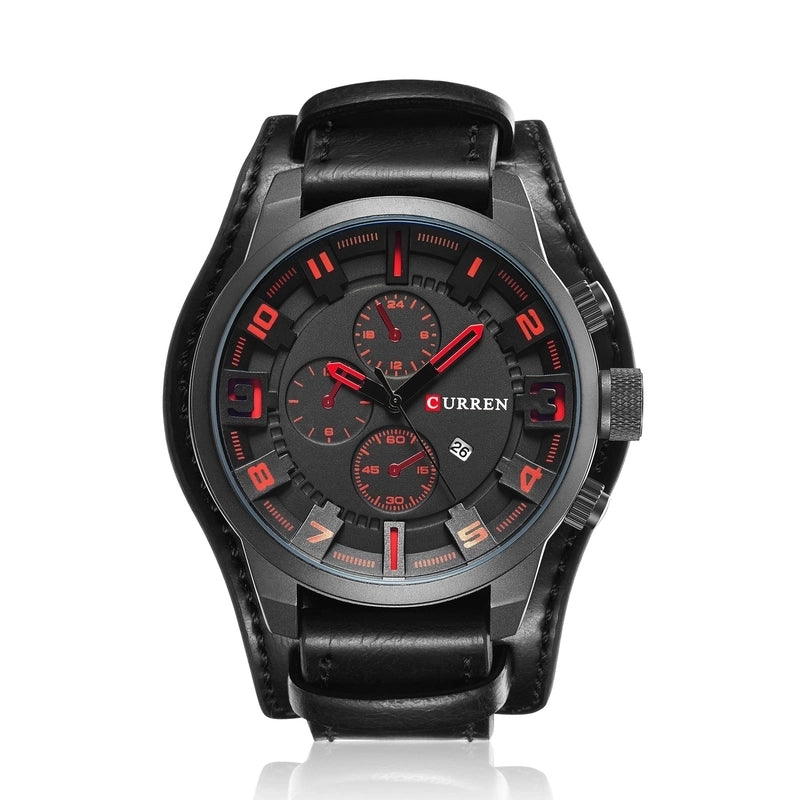Casual Letter Buckle Quartz Men’s Watches