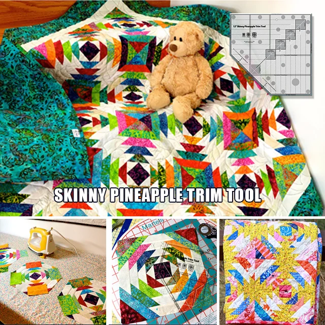 Pineapple Trim Patchwork Ruler -With Instructions