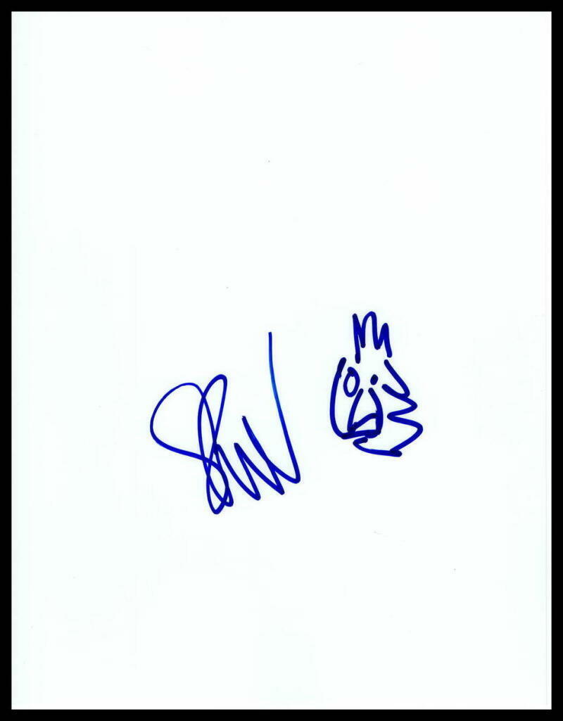 SETH GREEN HAND DRAWN SIGNED AUTOGRAPH ORIGINAL ART ROBOT CHICKEN SKETCH - RARE!