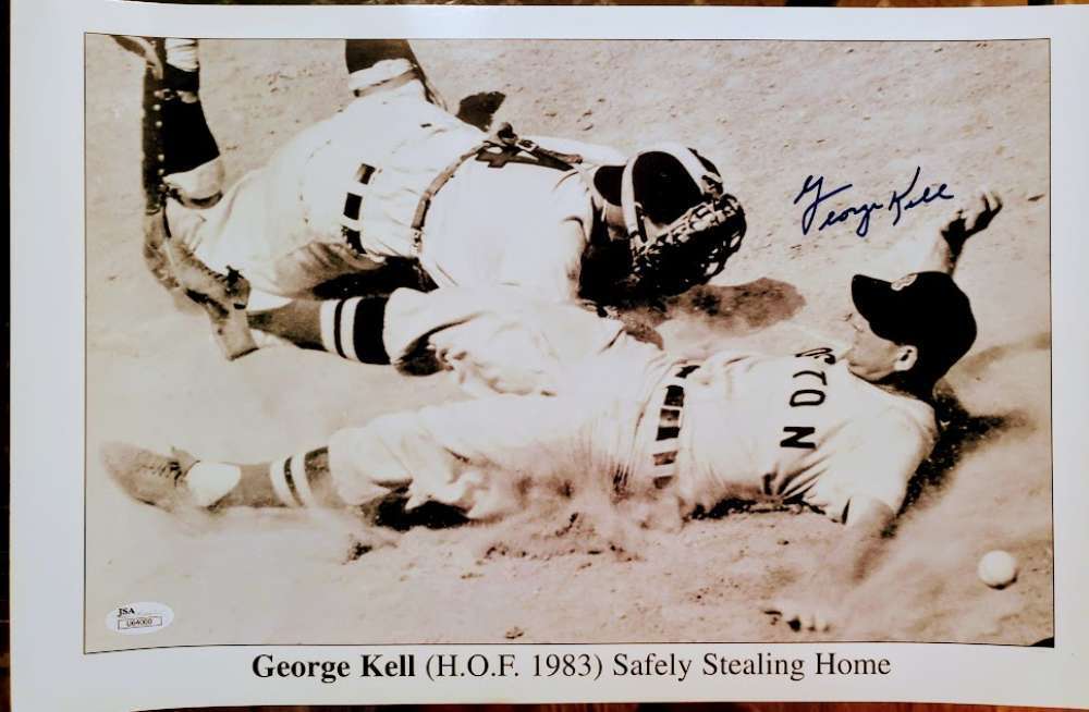 George Kell Jsa Coa Autographed 11x17 Photo Poster painting Hand Signed Authentic