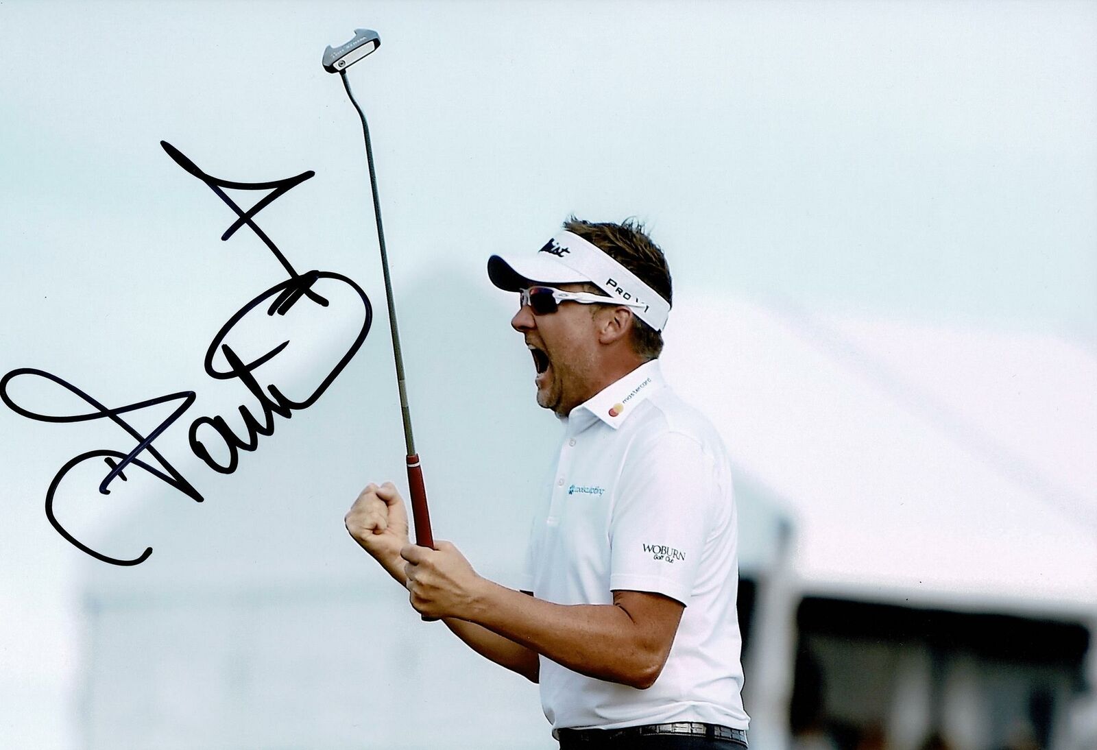 Ian Poulter Signed 12X8 Photo Poster painting Genuine Autograph AFTAL COA (3087)