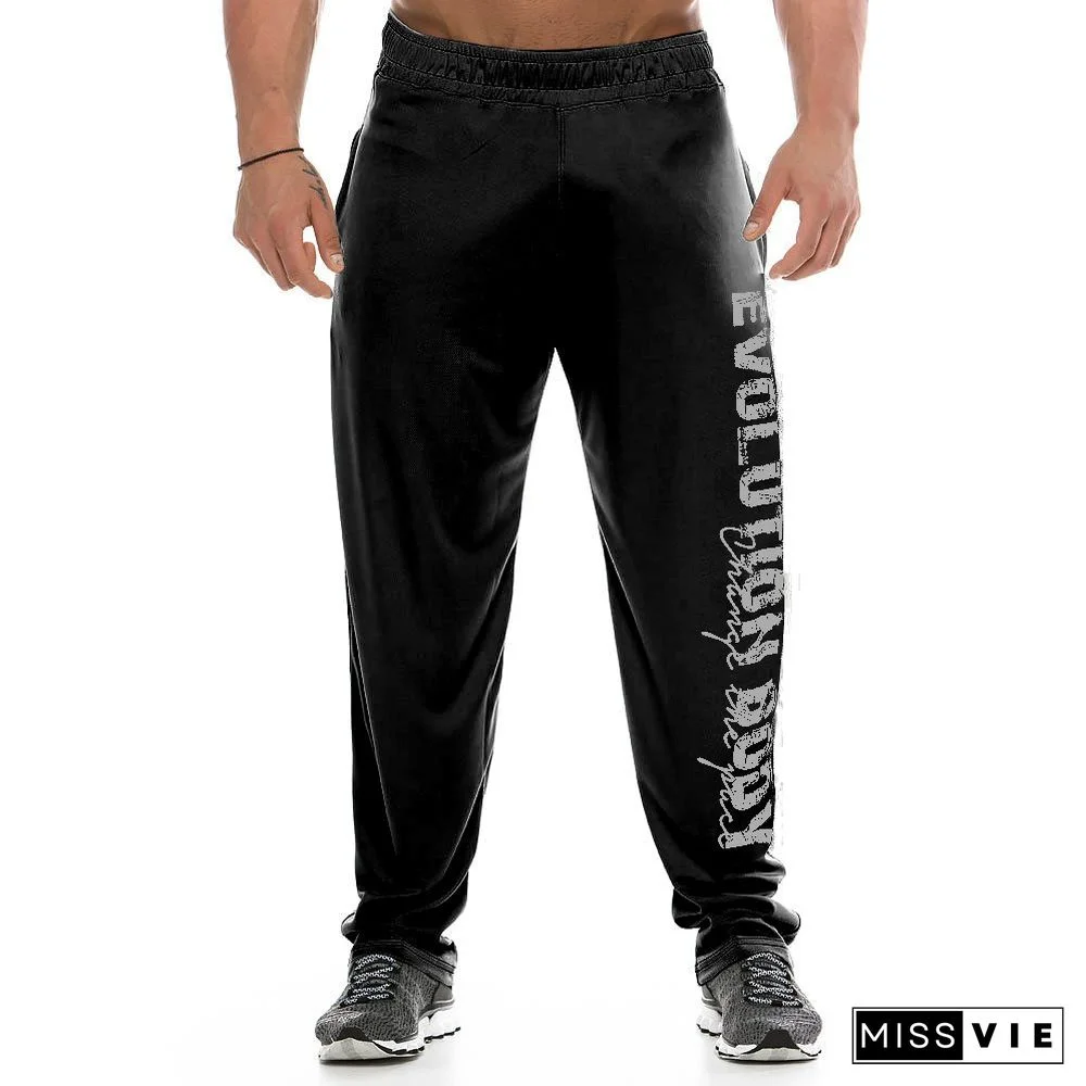 Loose Breathable Running Mens Sports Pants