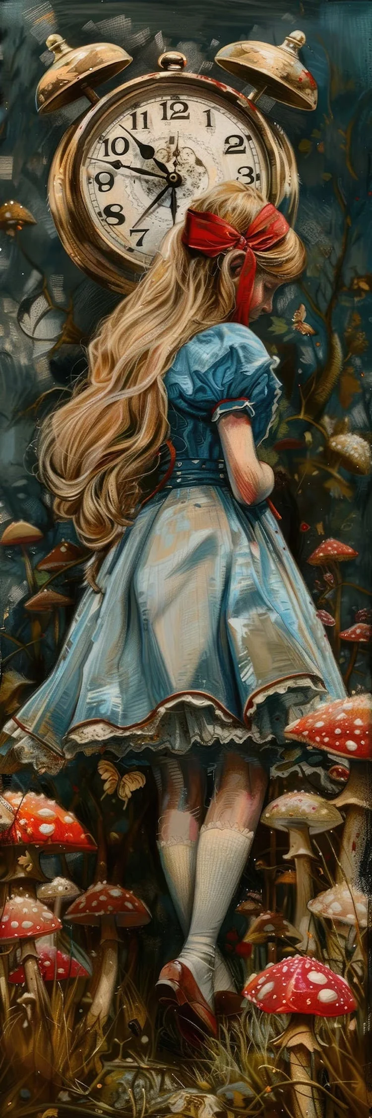 Alice in the Wonderland 30*90CM(Canvas) Diamond Painting gbfke