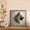 Stone Art Wolf-Full Round Diamond painting 30*30CM