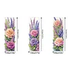 3Pcs Special Shape Rose Bouquet Diamond Painting Bookmark for Book Lovers