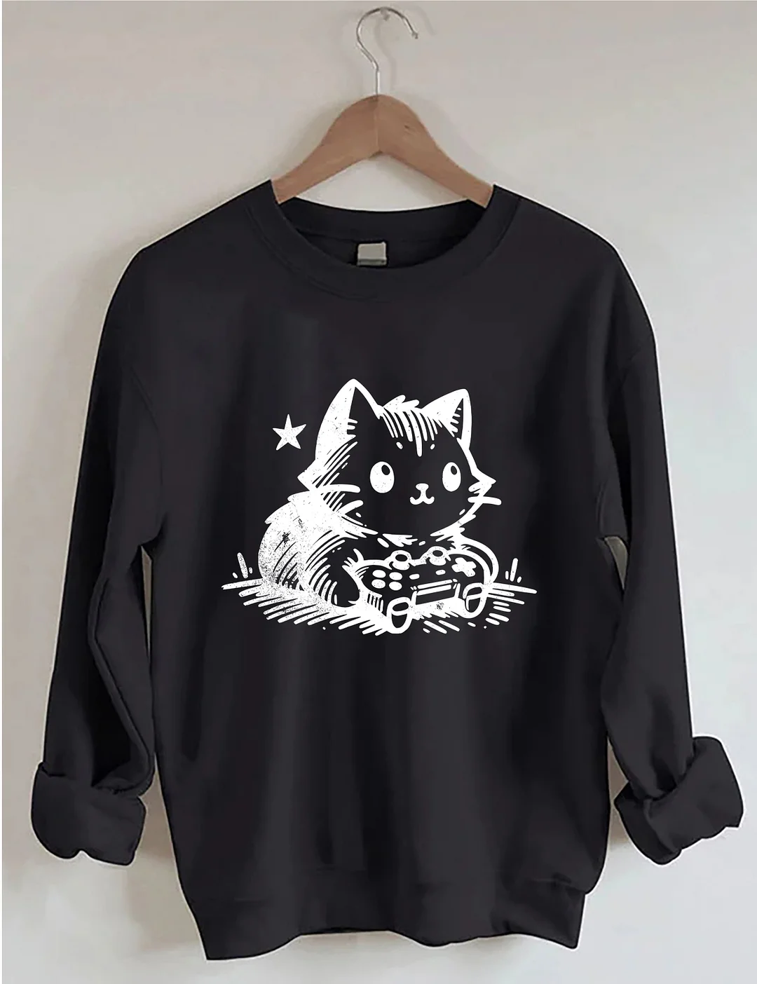 Funny Gamer Cat Sweatshirt