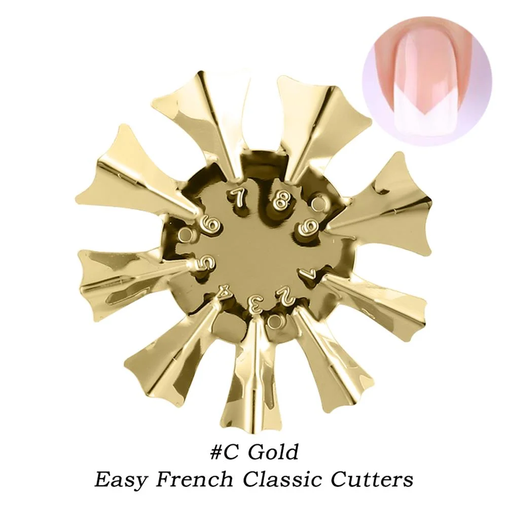 Stainless Steel Easy French Line Edge Nail Tool Cutter Nail Stencil Edge Trimmer Multi-size Nail Manicure Nail Art Styling Tool-Nail Inspo