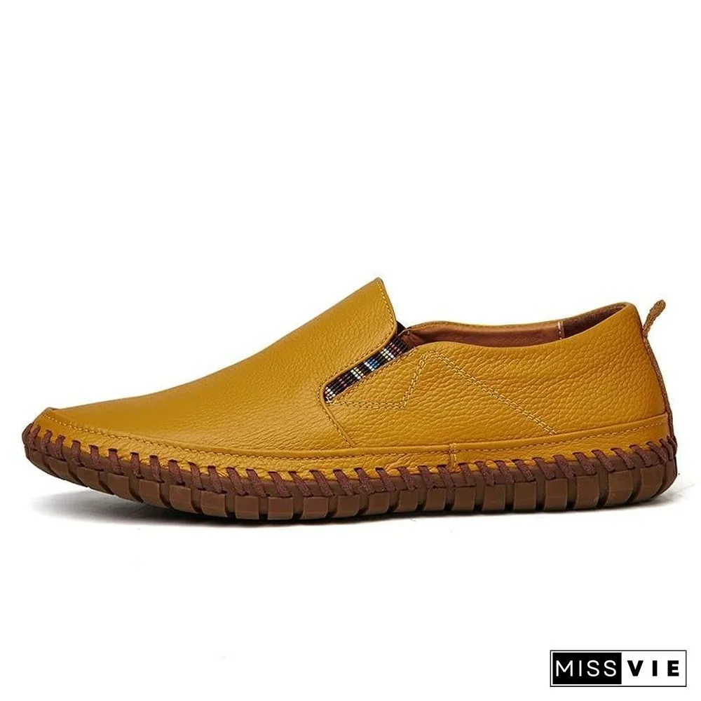 Leather Men Shoes Slip On Shoes Leather Loafers Mens Moccasins Shoes Italian Designer Shoes