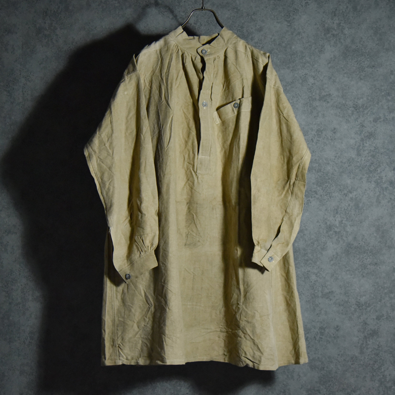 Men's Vintage French Army Linen Blouse