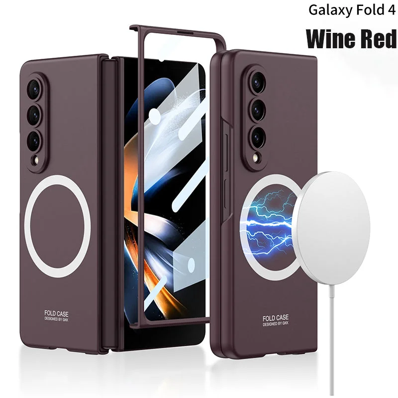 Applicable To Samsung ZFold3/ZFold4 Ultra-Thin Shell Film Wireless Charger Phone Case