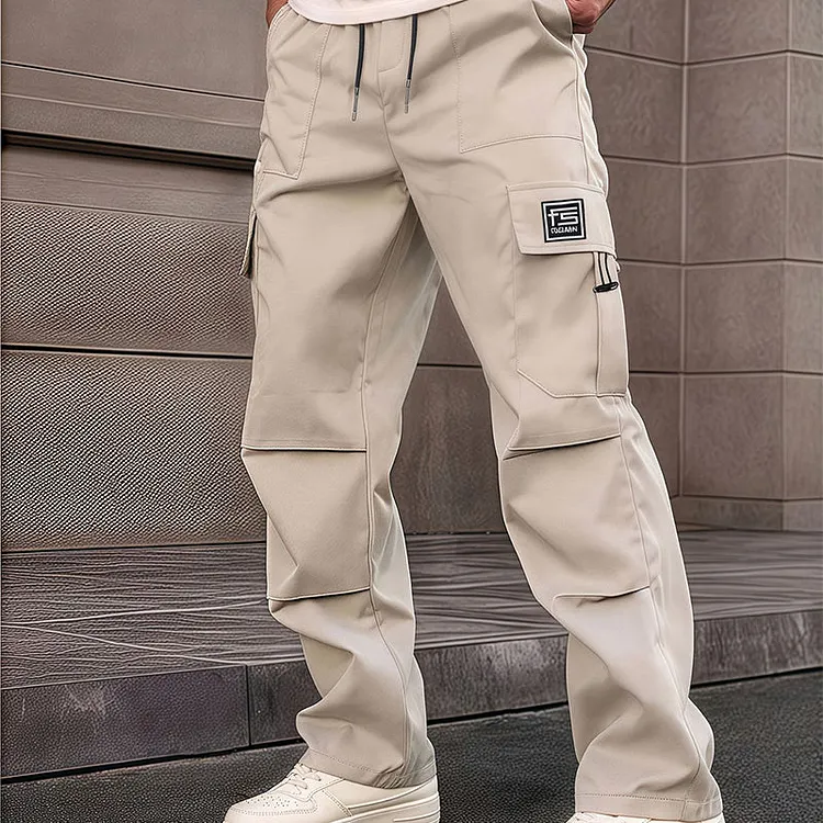 🔥Nuovi arrivi e offerte speciali - Pantaloni cargo da uomo a gamba dritta con tasche multiple