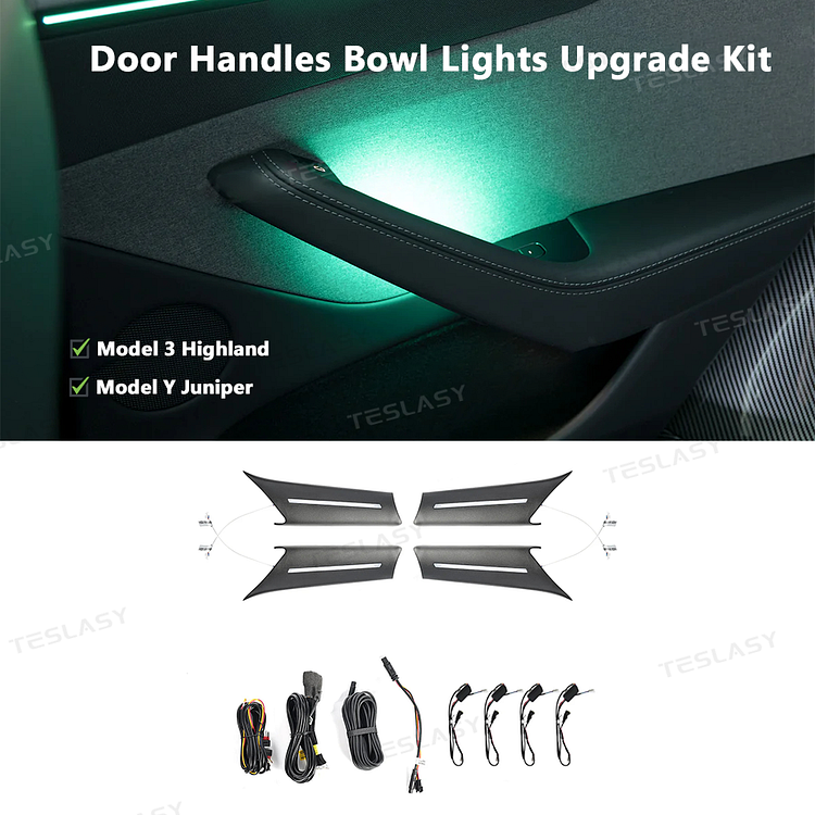 Teslasy Model 3 Highland / Model Y Juniper Interior Door Handle Ambient Lighting Kit Teslasy Accessories