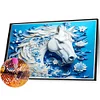 5D DIY Full Square Drill Partial AB Drill Diamond Painting Horse Kit 45x35cm