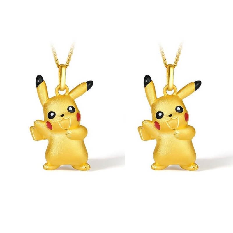 Pikachu Necklace Gold-Mayoulove