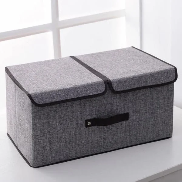 Cloth Art Folding Storage Box With Cover